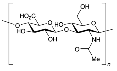 Hyaluronan มีสูตรทางเคมีคือ C14H21NO11n