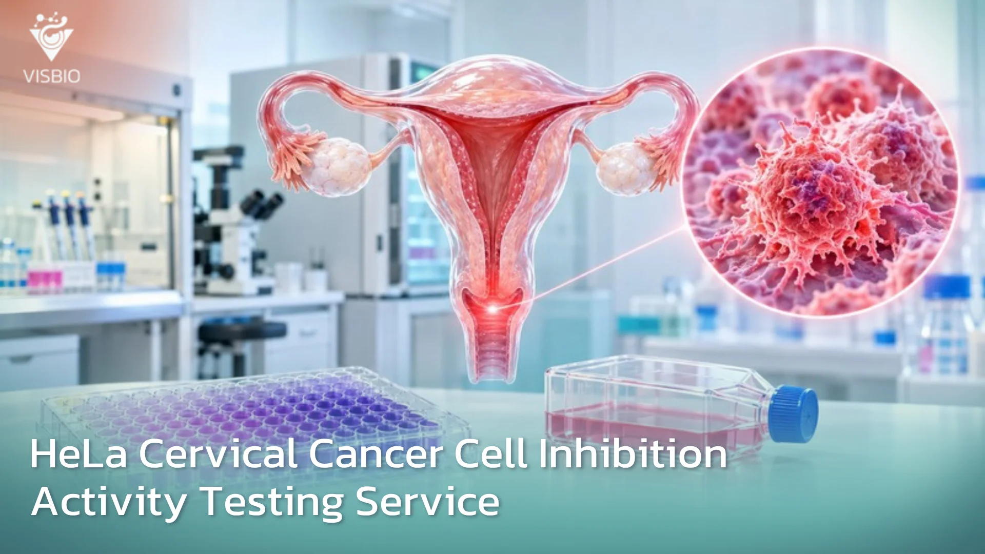 บริการทดสอบฤทธิ์ยับยั้งมะเร็งปากมดลูก Anti-Cervical Cancer