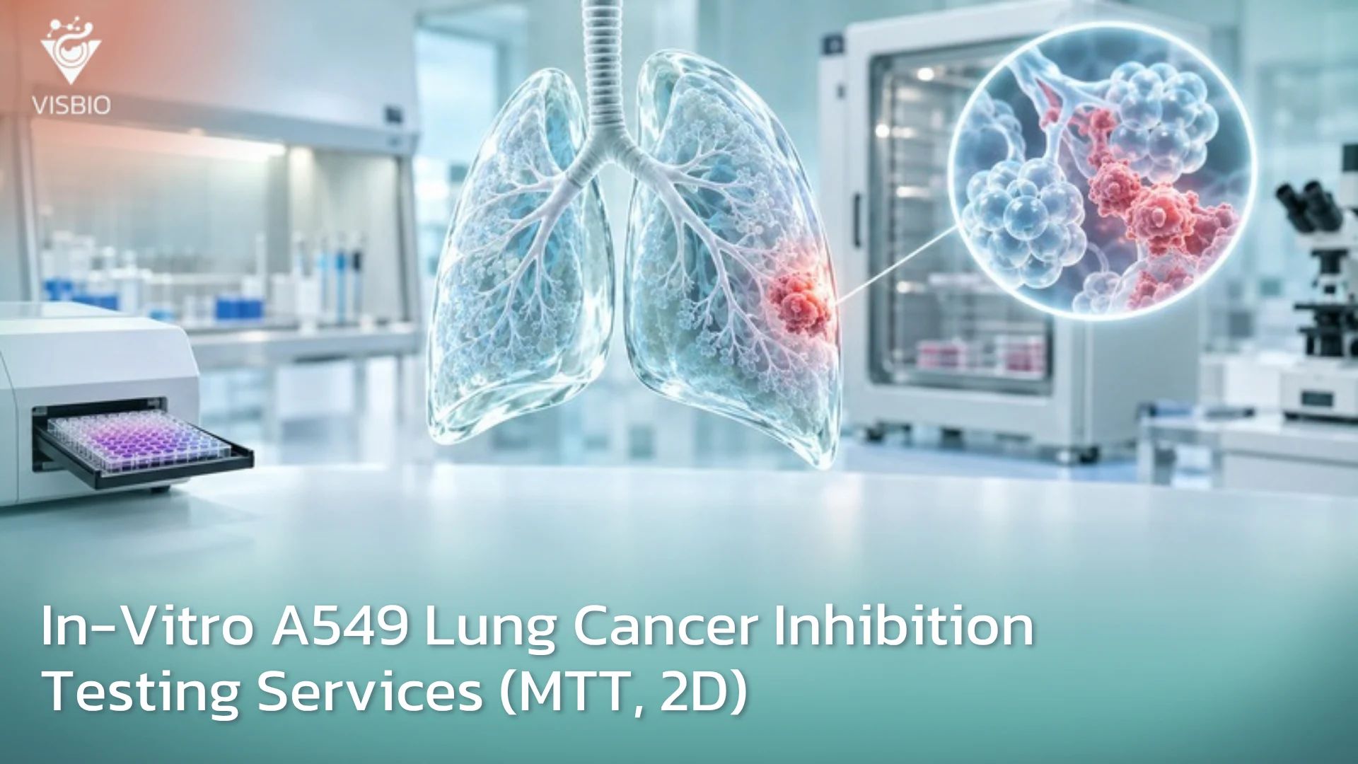 บริการทดสอบฤทธิ์ยับยั้งมะเร็งปอด ชนิด Adenocarcinoma cells (Anti-Cancer-A549)
