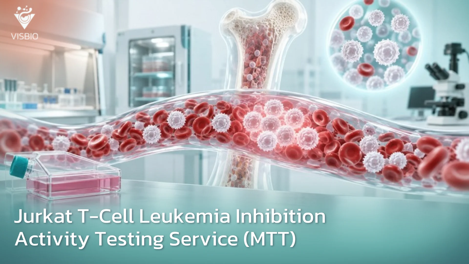 บริการทดสอบฤทธิ์ยับยั้งมะเร็งเม็ดเลือดขาว ชนิด T-cell Leukemia