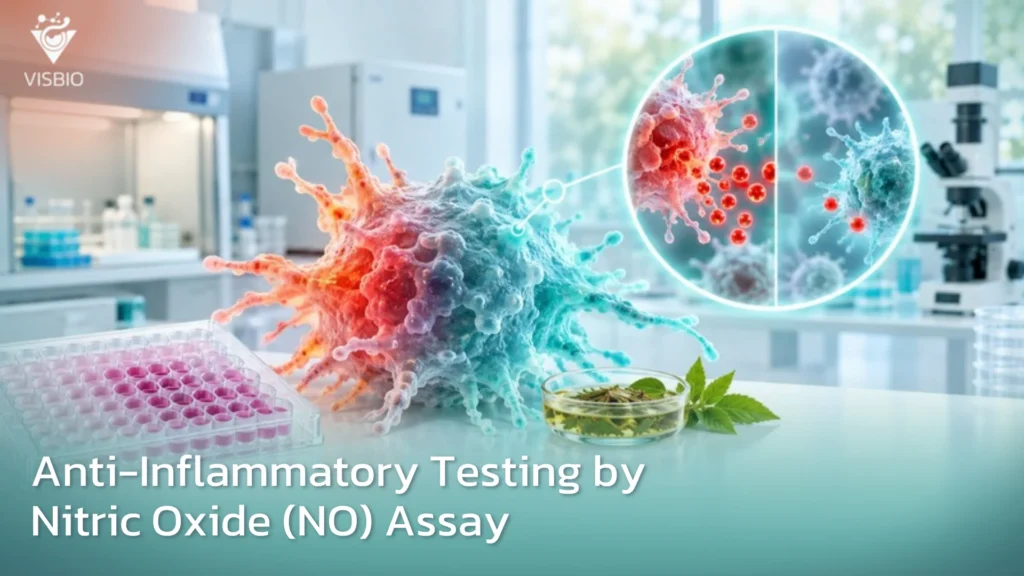 บริการทดสอบฤทธิ์การต้านการอักเสบ (Anti-Inflammation) โดยการทดสอบ Nitric Oxide