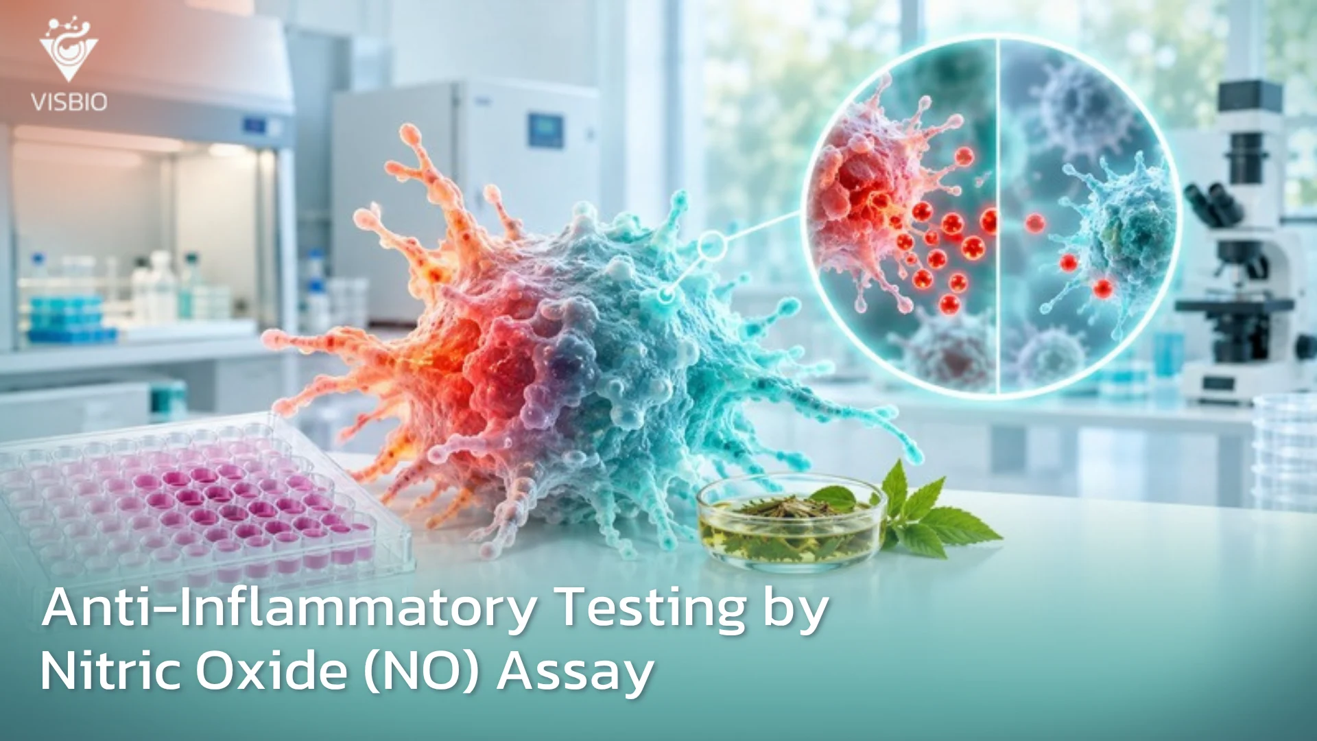 บริการทดสอบฤทธิ์การต้านการอักเสบ (Anti-Inflammation) โดยการทดสอบ Nitric Oxide
