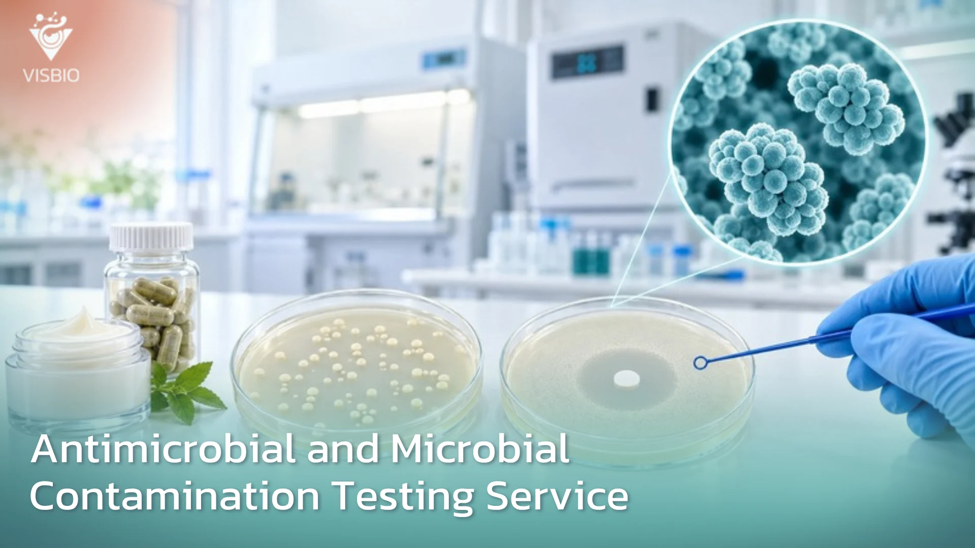 บริการทดสอบการปนเปื้อน ฤทธิ์ยับยั้งเชื้อ Anti-Microbial Anti-Bacterial