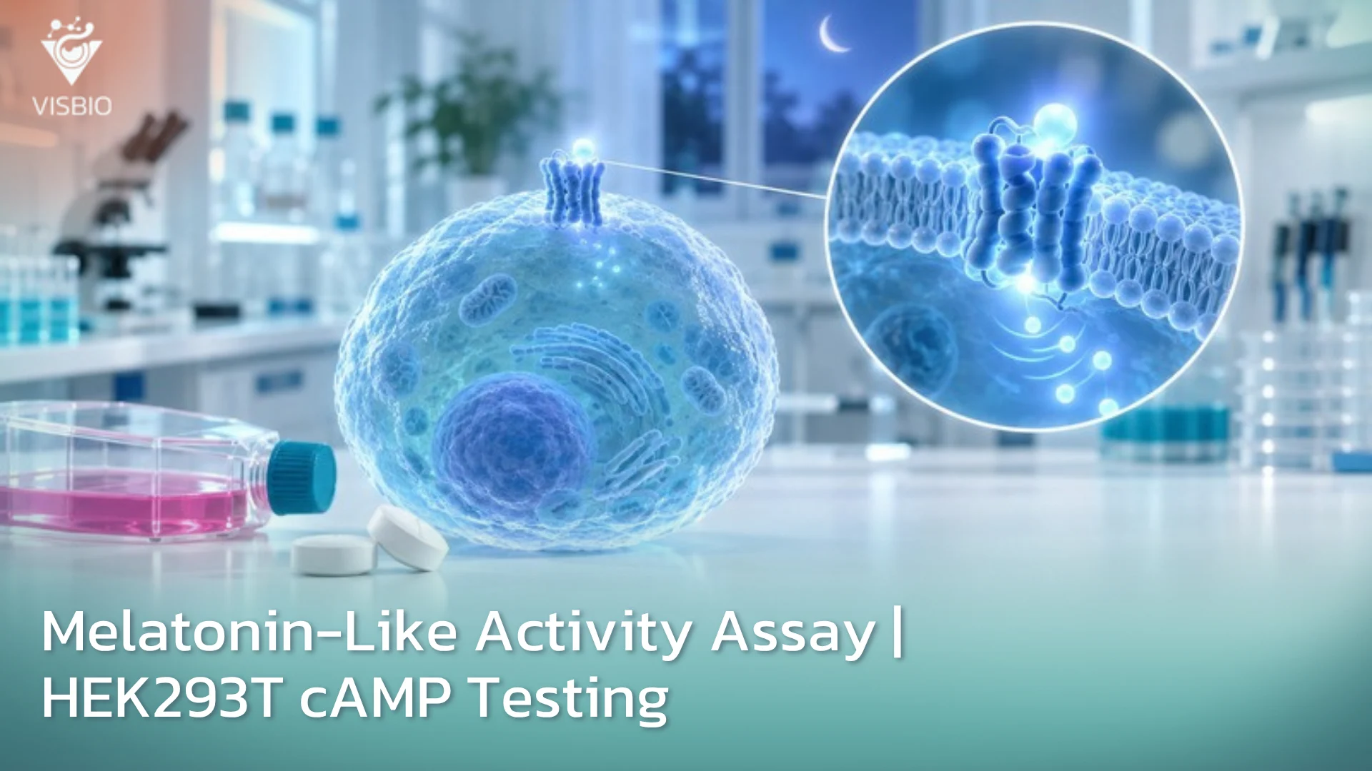 บริการทดสอบสารออกฤทธิ์คล้ายเมลาโทนินด้วยโมเดลมาตรฐาน HEK293T cells (Melatonin like activity assay)