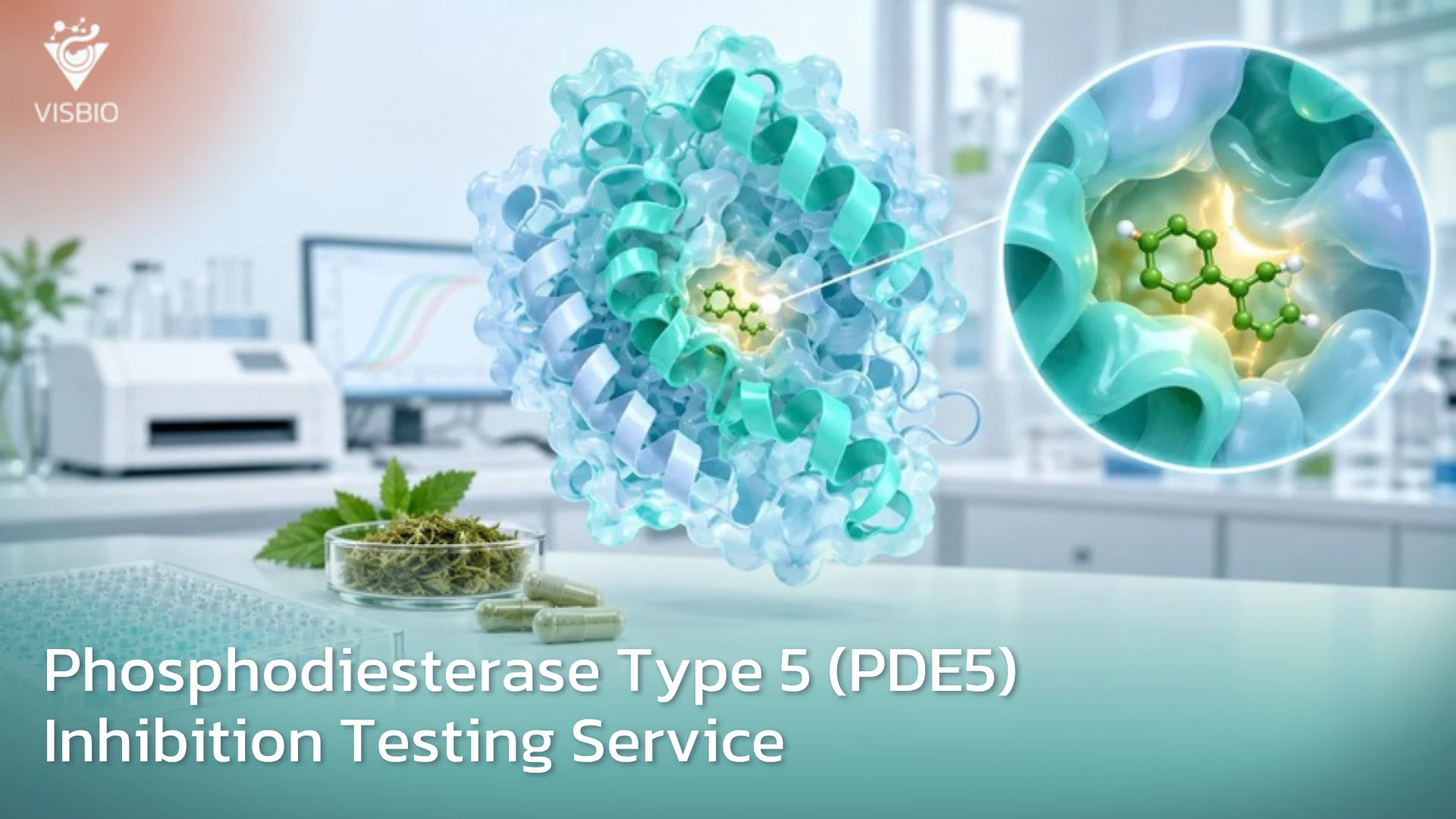 Test for the Inhibitory Effect of Enzyme Phosphodiesterase or Phosphodiesterase Type 5