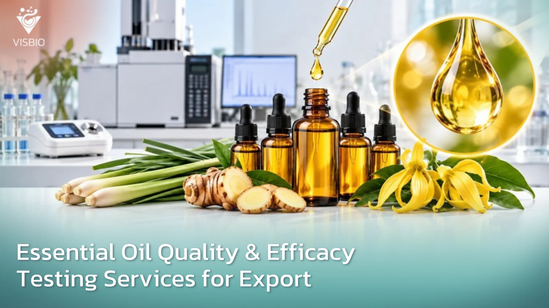 บริการทดสอบคุณภาพและประสิทธิภาพ น้ำมันหอมระเหย Essential Oil