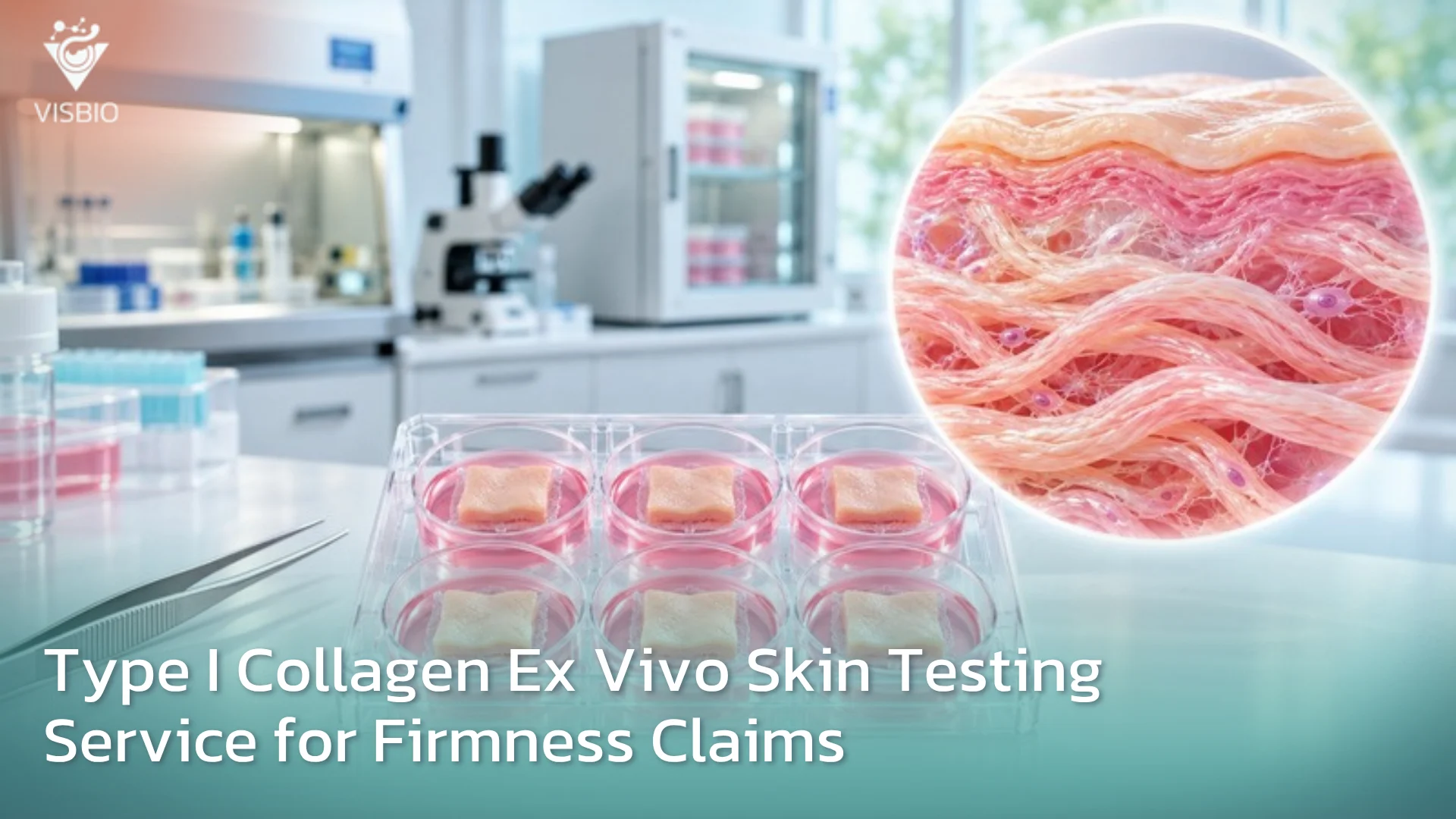 การประเมินประสิทธิภาพการกระตุ้นคอลลาเจน Collagen Stimulation Type I ในแบบจำลองผิวหนังมนุษย์นอกร่างกาย (Ex-Vivo Human Skin Models)