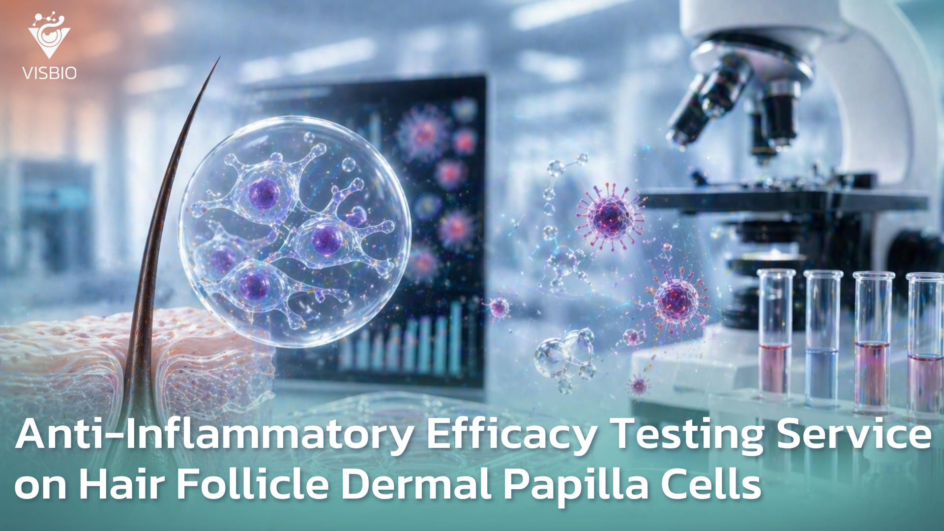 บริการทดสอบฤทธิ์ต้านการอักเสบ(Anti-Inflammatory HFDPCs) ในเซลล์รากผม ด้วยเทคนิค RT-qPCR