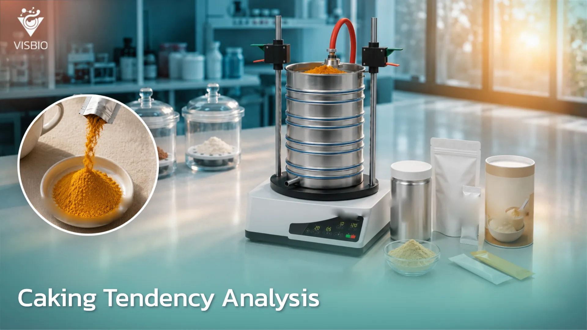 บริการวิเคราะห์การจับตัวเป็นก้อน (Caking Tendency Analysis) สำหรับผงสารสกัด ผลิตภัณฑ์เสริมอาหารแบบผง และเครื่องดื่มชง