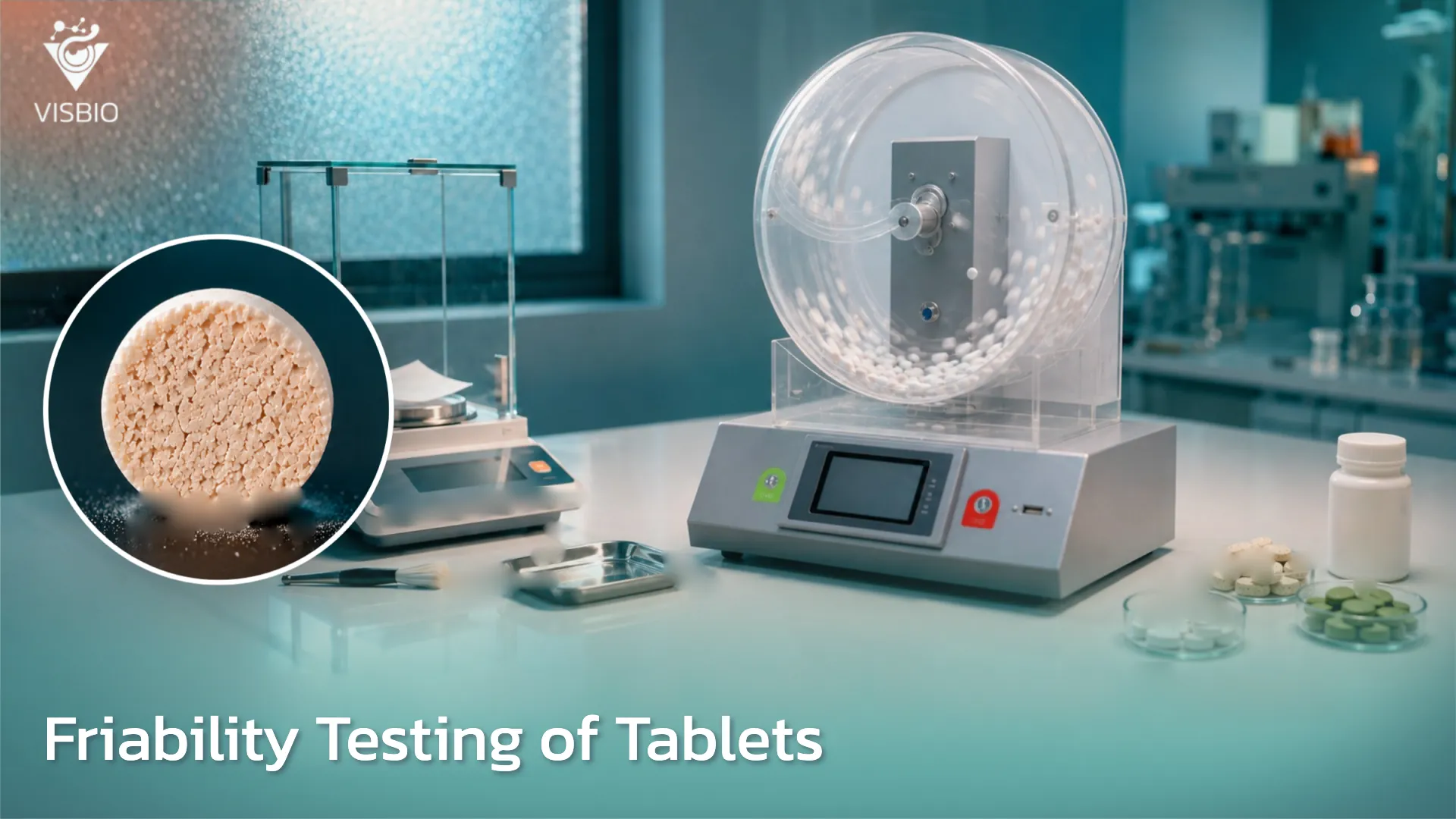 Friability Test Service for Pharmaceutical Tablets, Dietary Supplement Tablets and Herbal Tablets